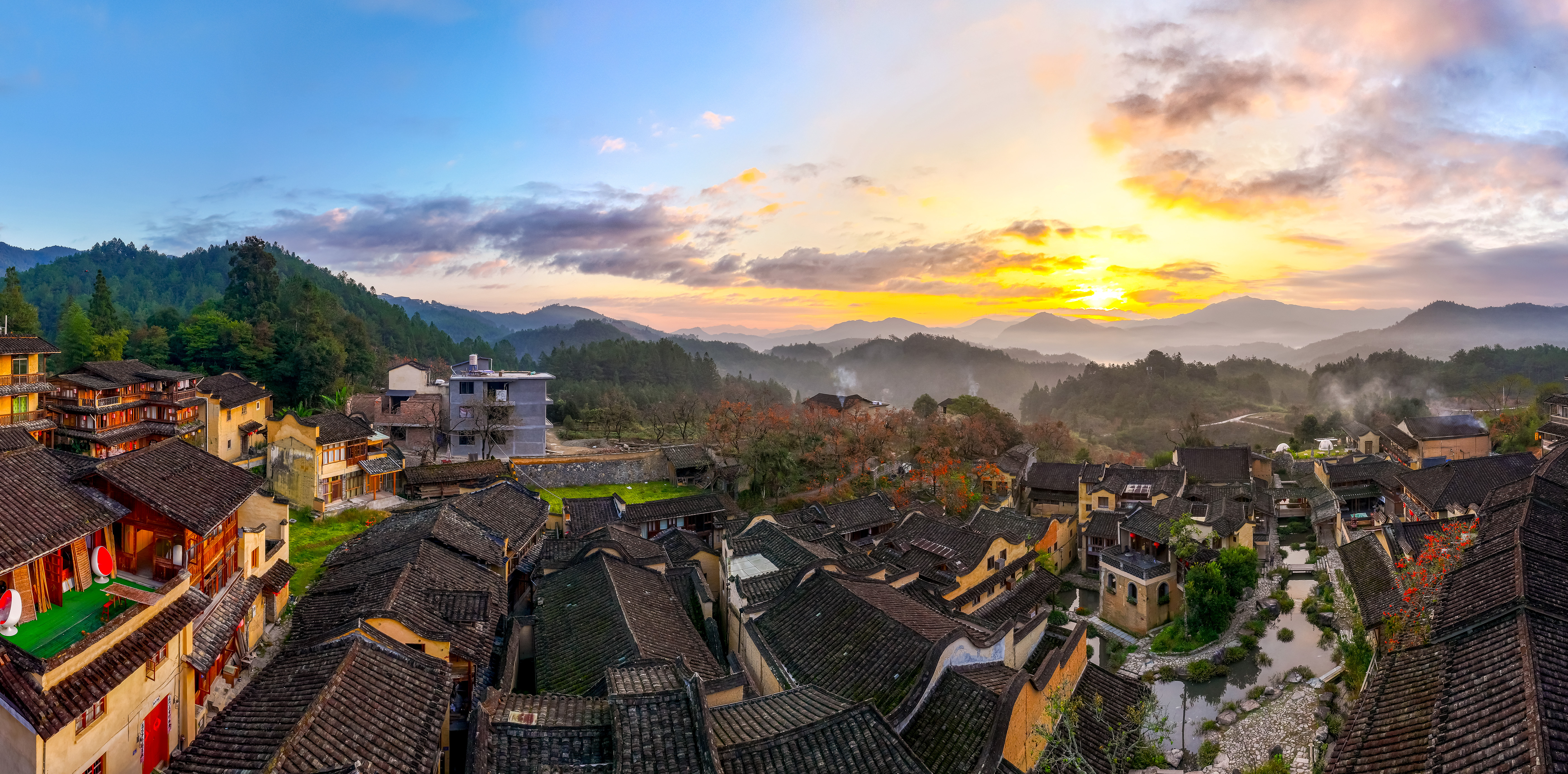 福建宁德屏南四坪村图片