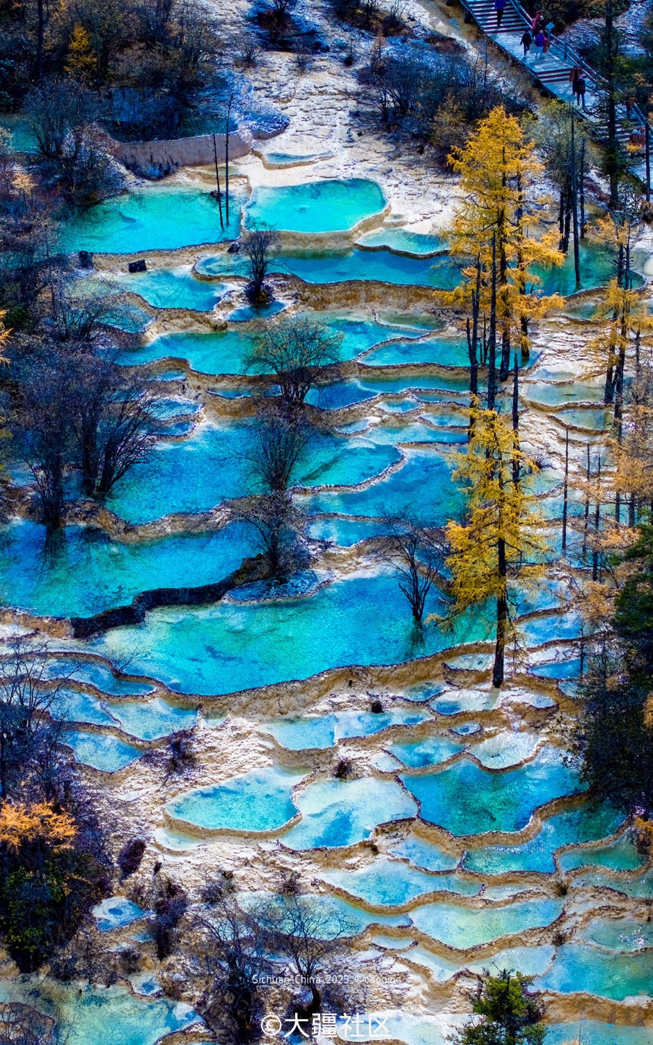 黄龙彩池-航拍无人机-大疆社区